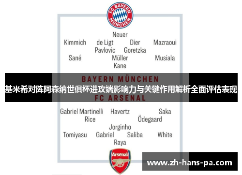 基米希对阵阿森纳世俱杯进攻端影响力与关键作用解析全面评估表现 基米希对阵阿森纳世俱杯进攻端影响力与关键作用解析全面评估表现