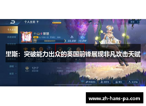 里斯：突破能力出众的英国前锋展现非凡攻击天赋